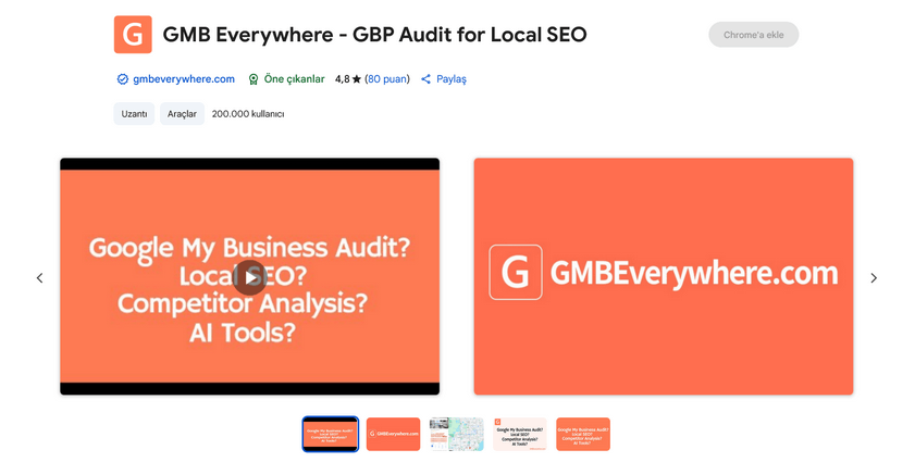 gmb everywhere eklentisi