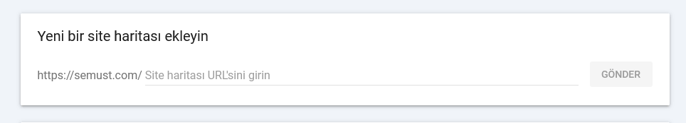 google'a site haritası göndermek