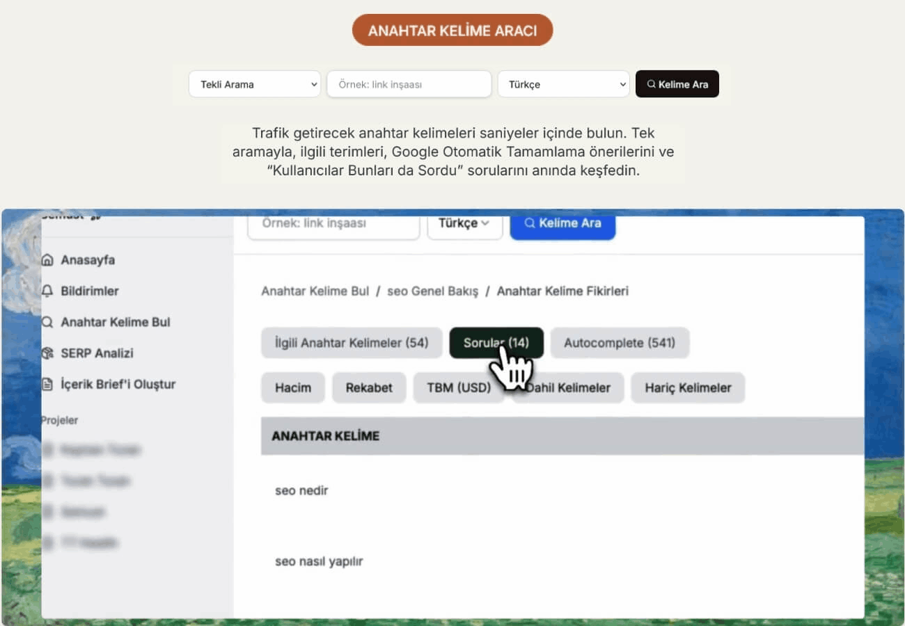 seo ile anahtar kelime araştırması