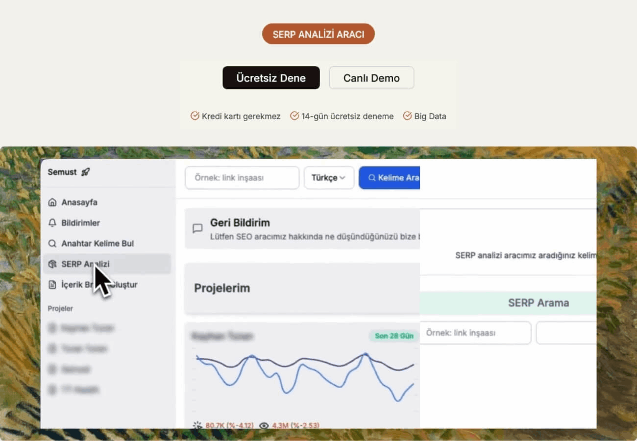 semust serp analiz aracı