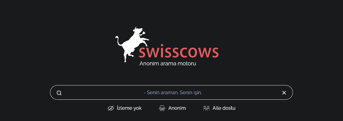 swisscows arama motoru